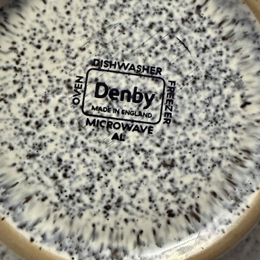 Denby Halo Speckle Coupe‎ Cereal Bowl Blue Grey, Made in England 6.5" - Picture 7 of 7